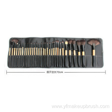 32 Piece Cheap Black Brushes Make up